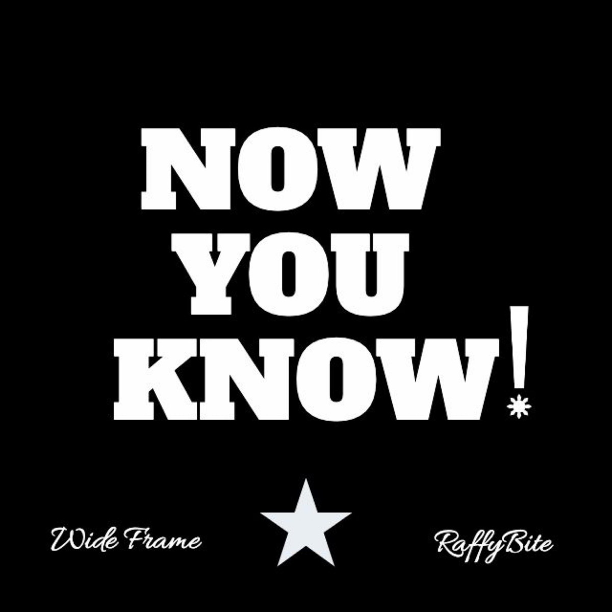 NOW YOU KNOW (feat. RaffyBite) - Single by Wide Frame album cover