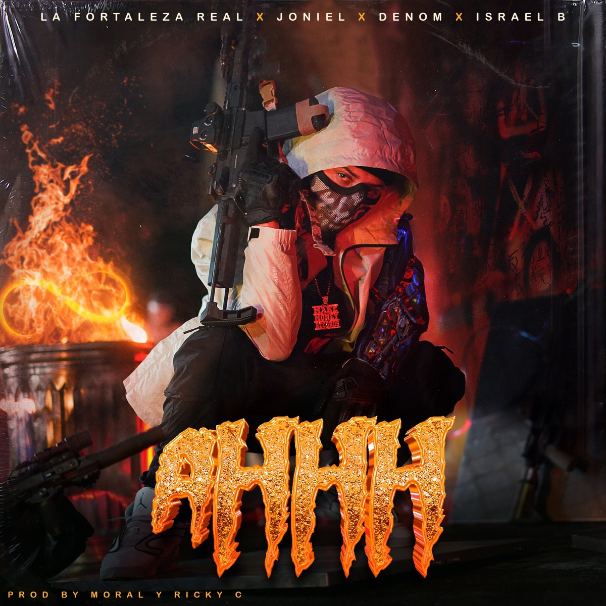 Ahhh (feat. Israel B) - Single by La Fortaleza Real, Joniel & Denom album cover