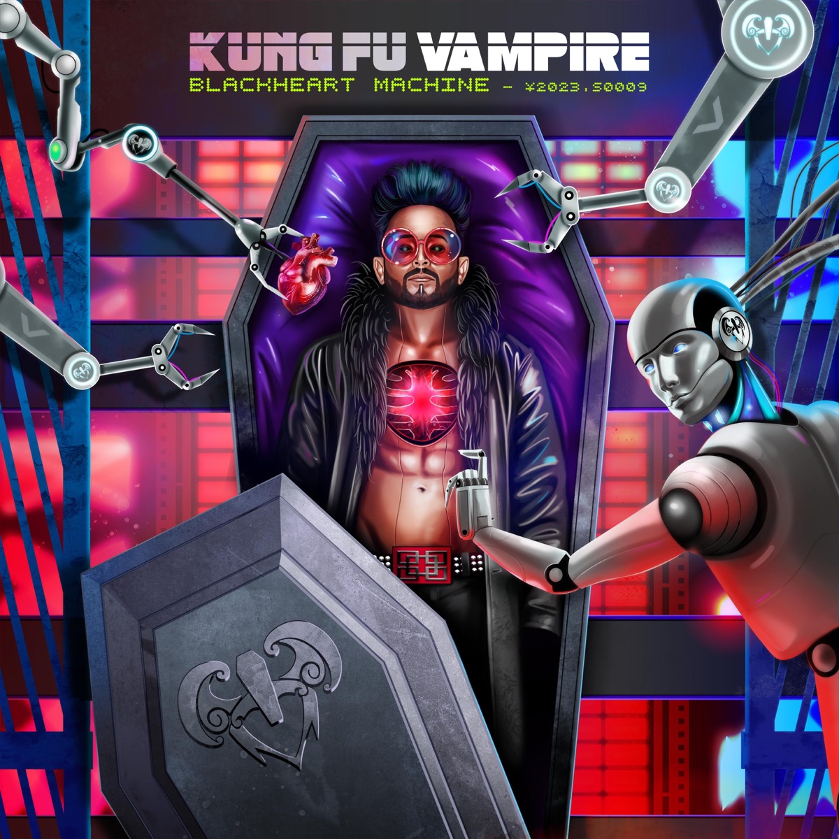 Black Heart Machine by Kung Fu Vampire album cover