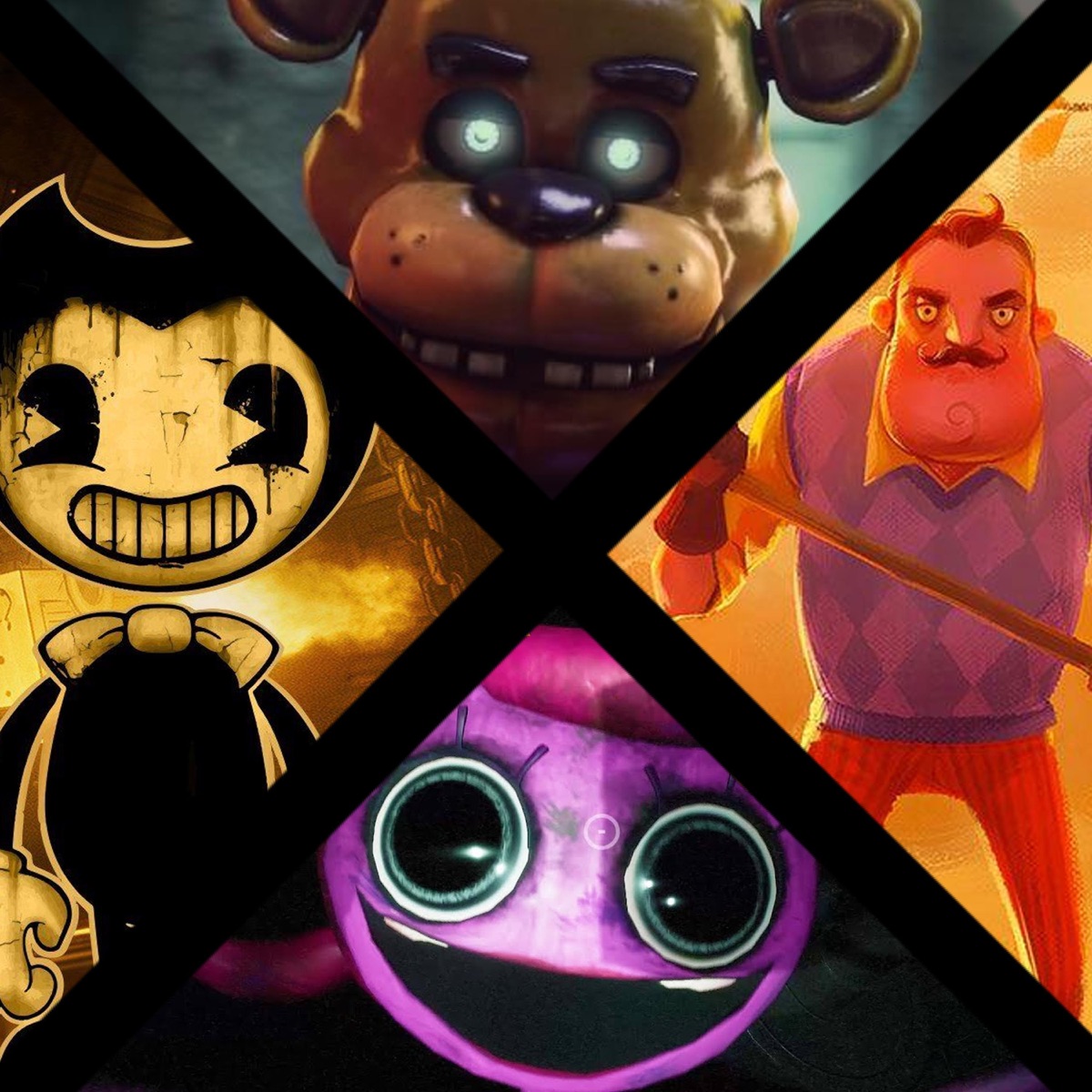 Bendy, Freddy, Mommy Long Legs & Vecino Rap (feat. Dariasuzu, NellZarek, Keyto & Lucksterr Rap) - Single by Kinox album cover