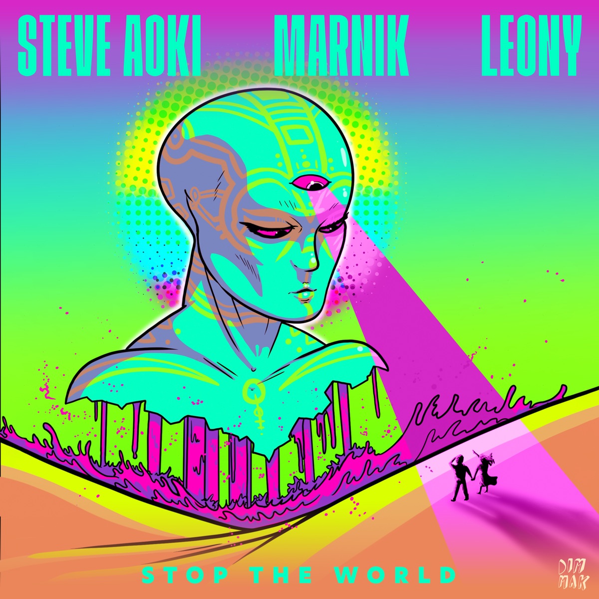 Stop the World - Single by Steve Aoki, Marnik & Leony album cover