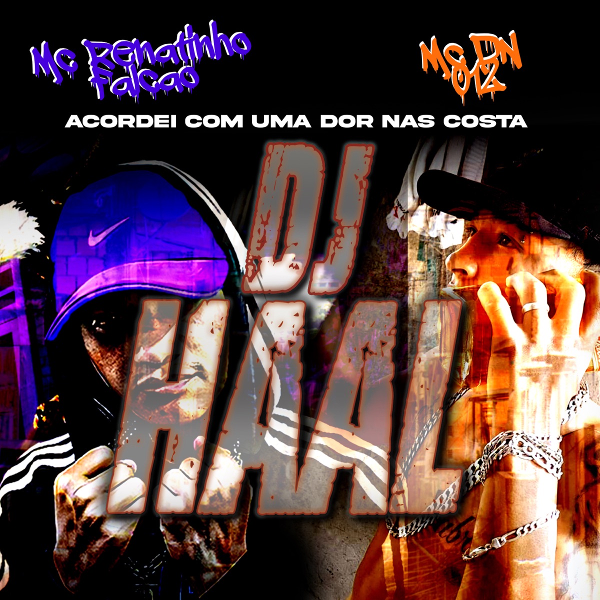 Acordei com uma dor nas costa - Single by MC Renatinho Falcão, DJ Haal & Mc DN 012 album cover