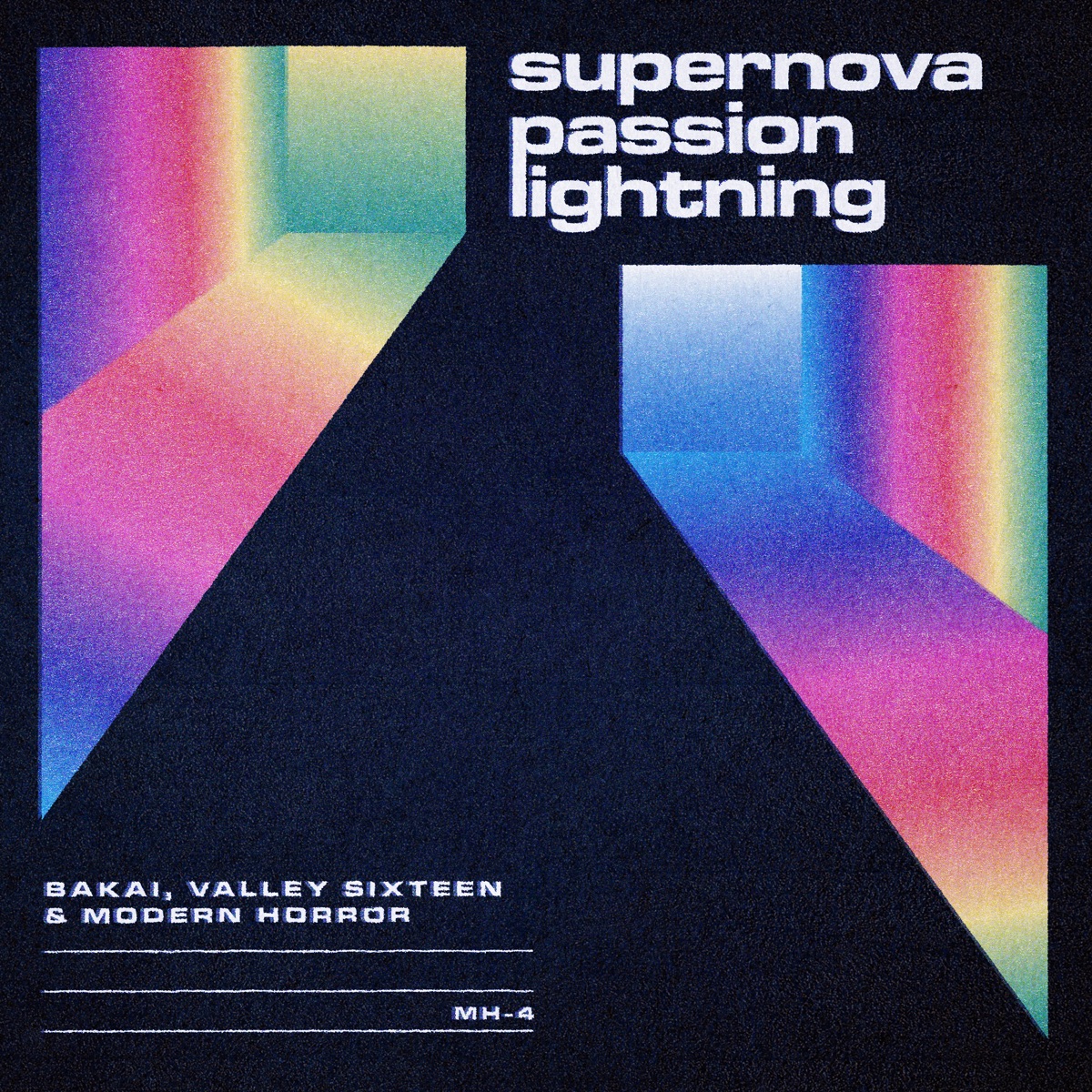 supernova passion lightning - EP by Bakai, Valley Sixteen & Modern Horror album cover