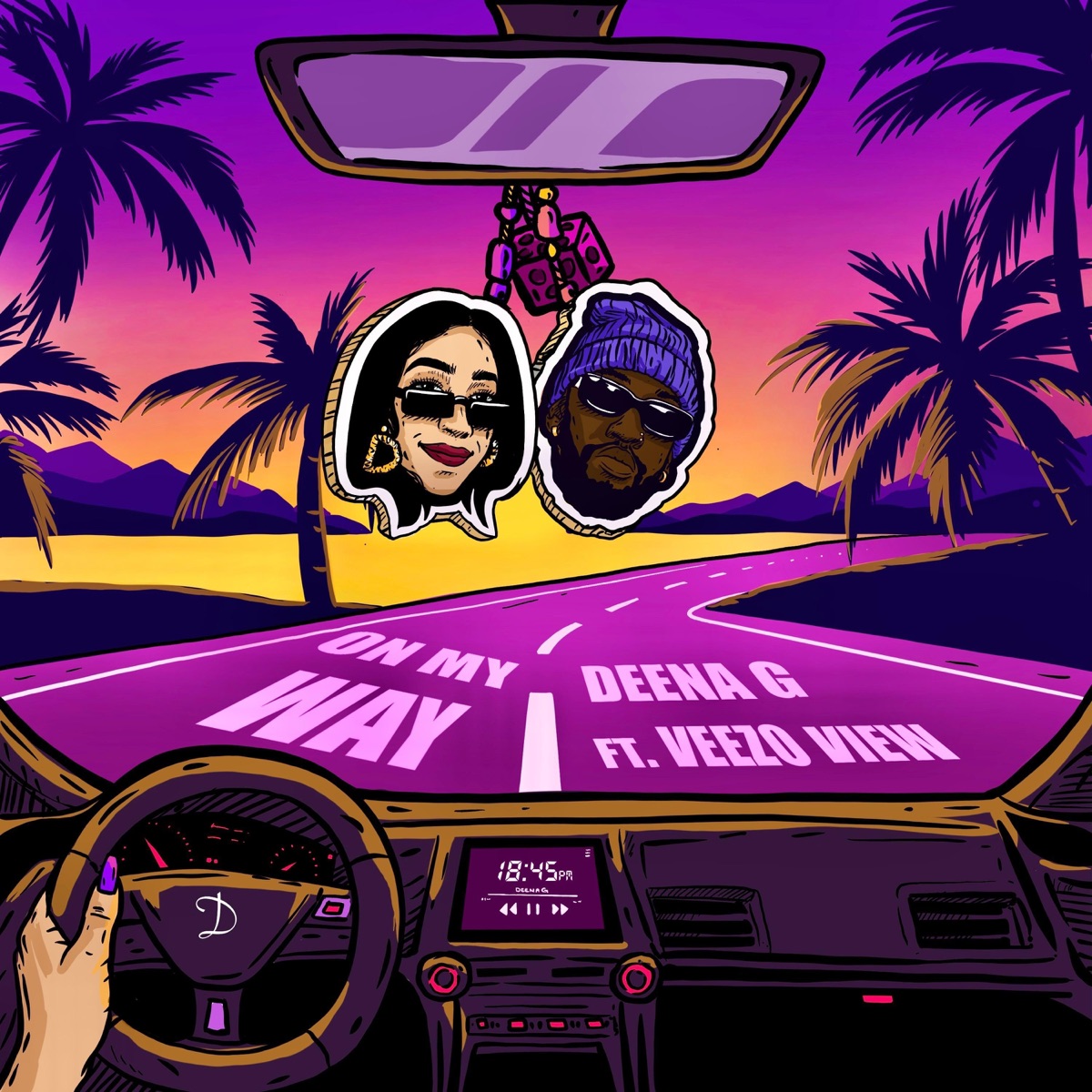 On My Way (feat. Veezo View) - Single by Deena G album cover