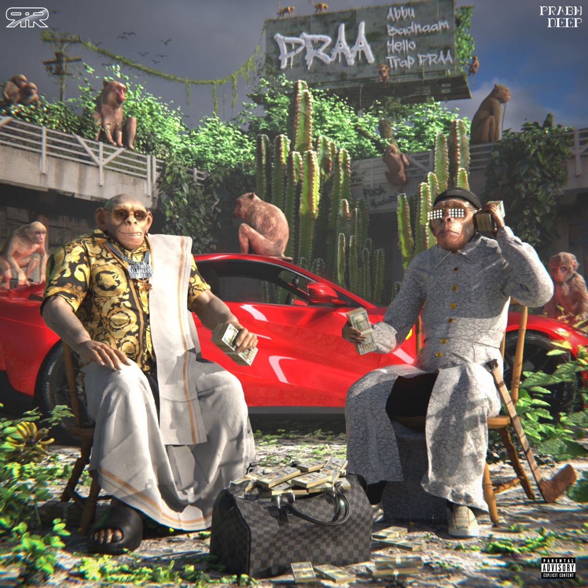 PRAA - EP by Raftaar & Prabh Deep album cover