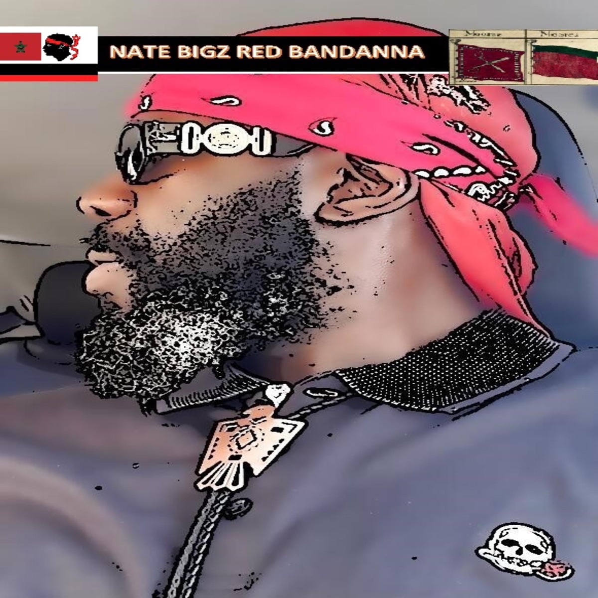 Red Bandanna (Maroon Bloodline) - Single by Nate Bigz album cover