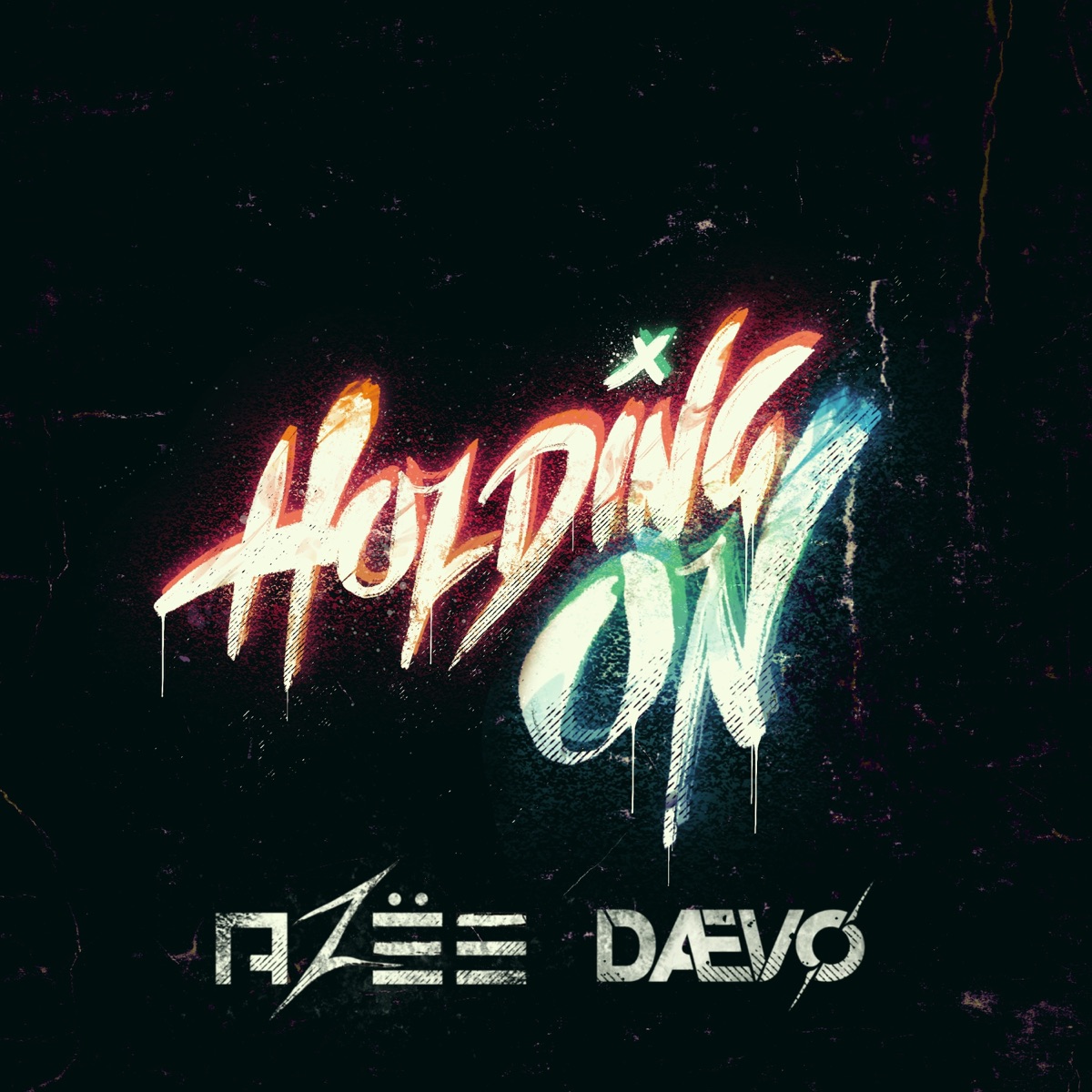 Holding On - Single by AZËE & DaevØ album cover
