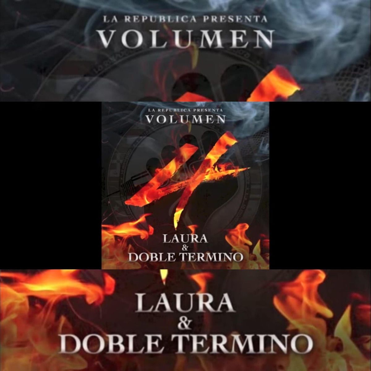 Nuestra voz (feat. Laura) - Single by doble termino album cover