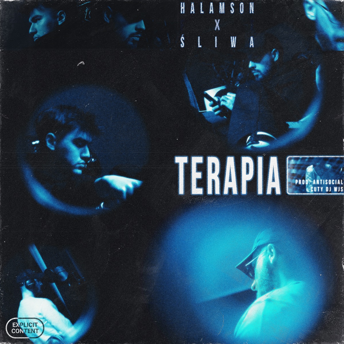 Terapia (feat. DJ WJS) - Single by ANTISOCIAL, Halamson & Śliwa album cover