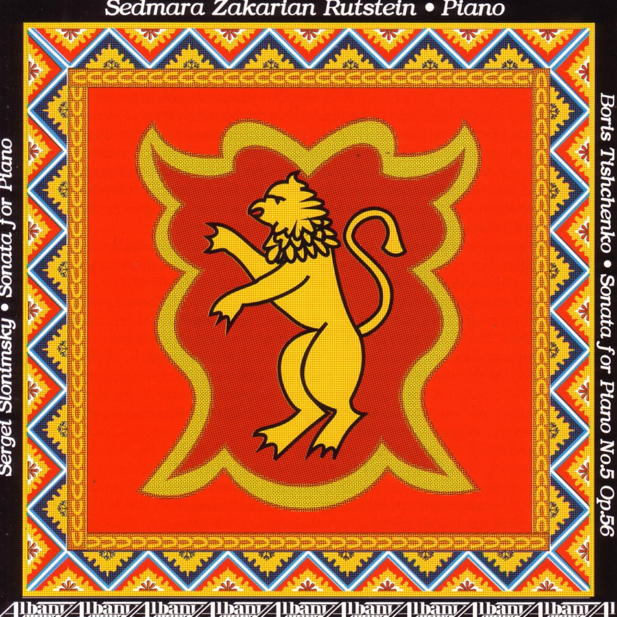 Rustein Plays Slonimsky/Tischenko by Sedmara Zakarian Rutstein album cover