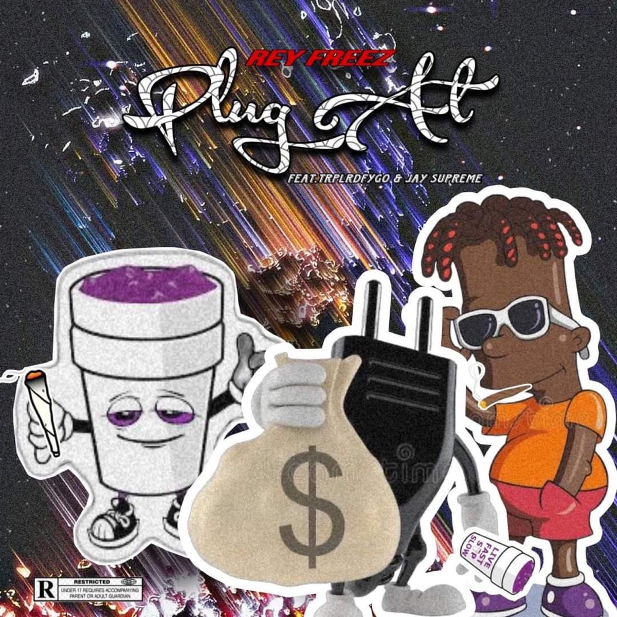 Plug at (feat. Trplrdfygo & JAYSUPREME) - Single by Rey Freez album cover