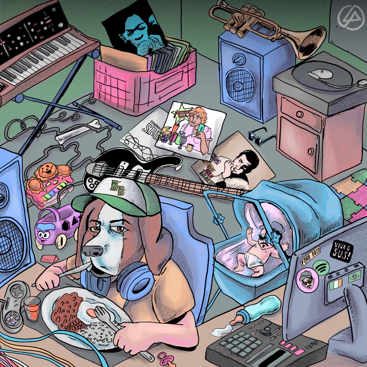 Arroz, Feijão e Beats - EP by DJ Noé & Beagle Bonnie album cover