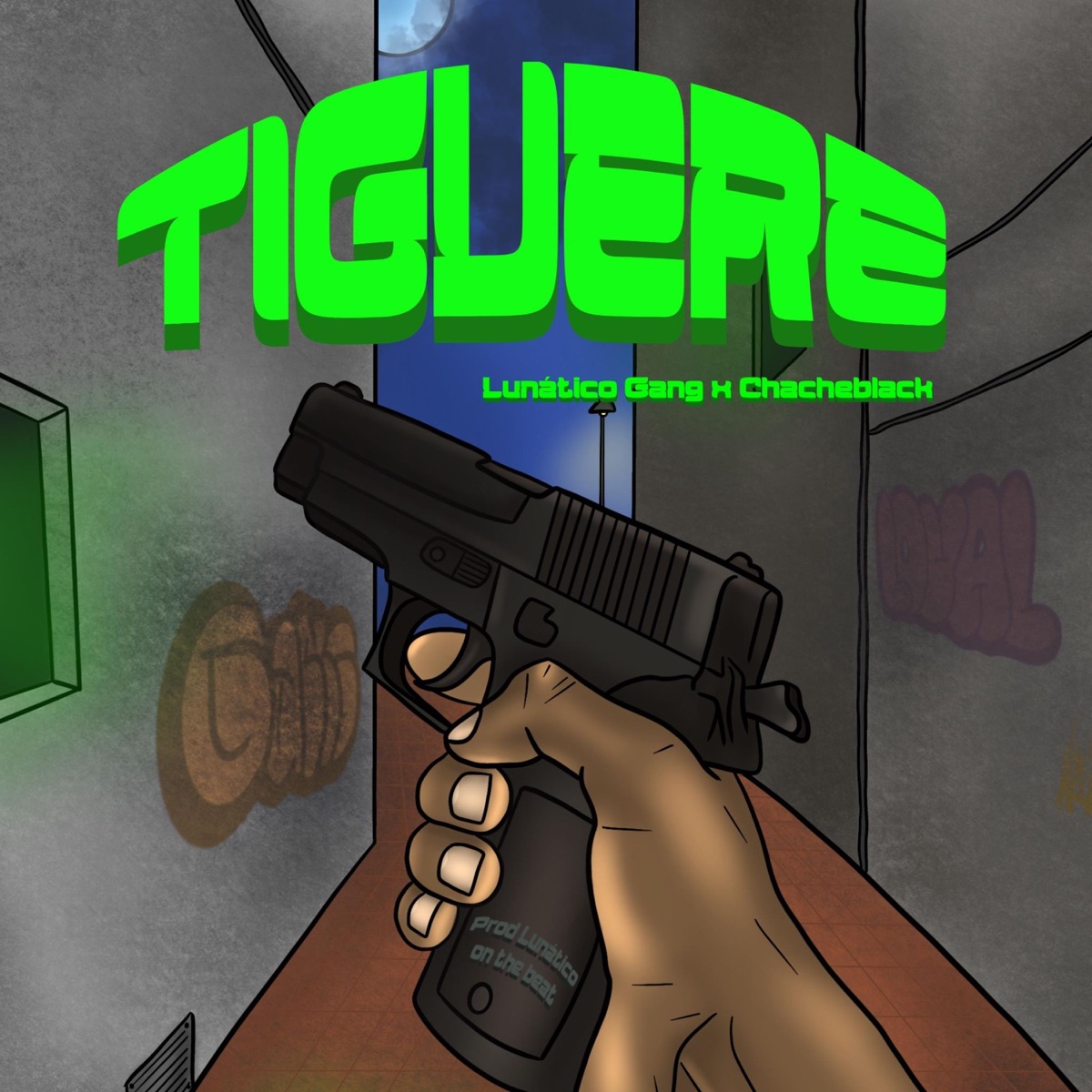 tiguere (feat. chacheblack) - Single by lunatico gang album cover