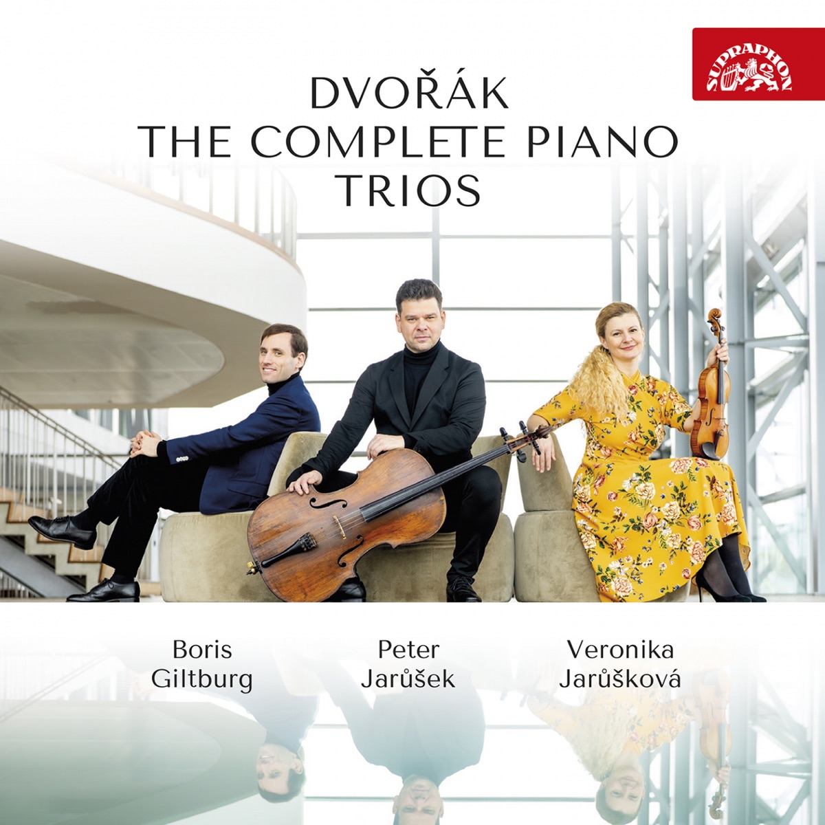 Dvořák: The Complete Piano Trios by Boris Giltburg, Veronika Jarůšková & Peter Jarůšek album cover