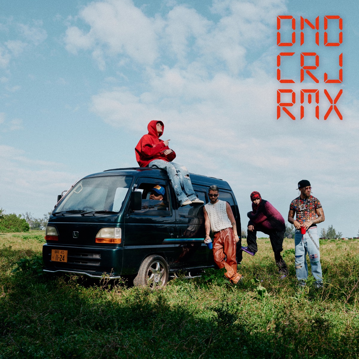 Donde CRJ (Remix) [feat. Yan Block & Omar Courtz] - Single by KARBeats, Mora & JHAYCO album cover artwork