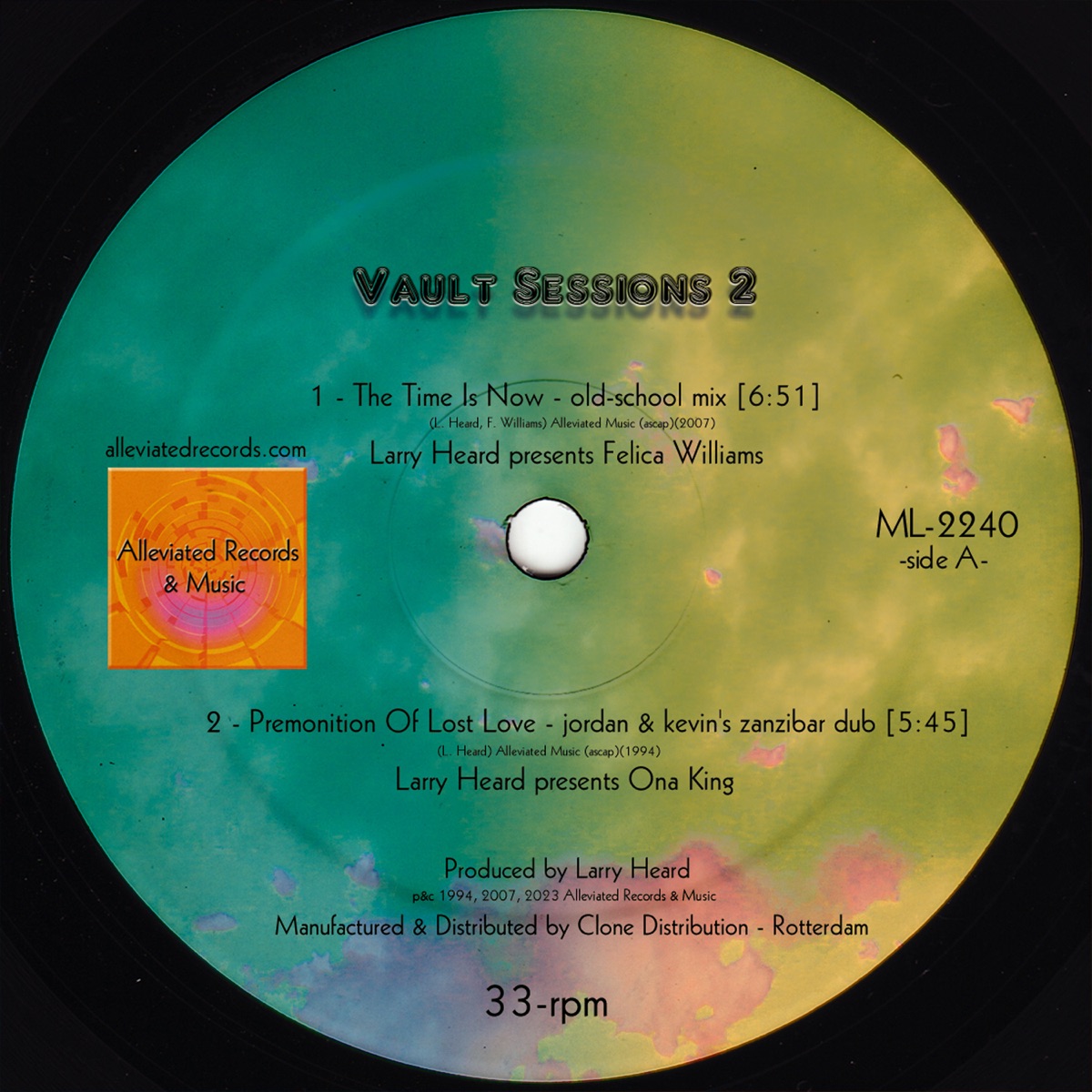 Vault Sessions 2 - EP by Felica Williams, Larry Heard & Mr. Fingers album cover