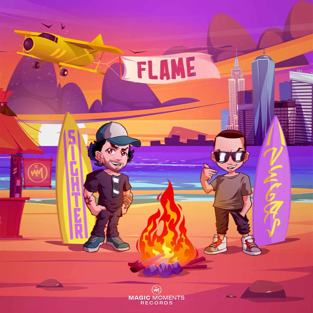 Flame - Single by Sighter & Vegas (Brazil) album cover