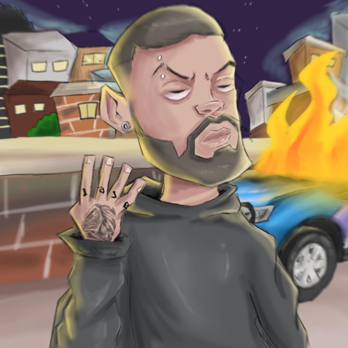 444 (B4IX4D4) by Jovem Matt album cover