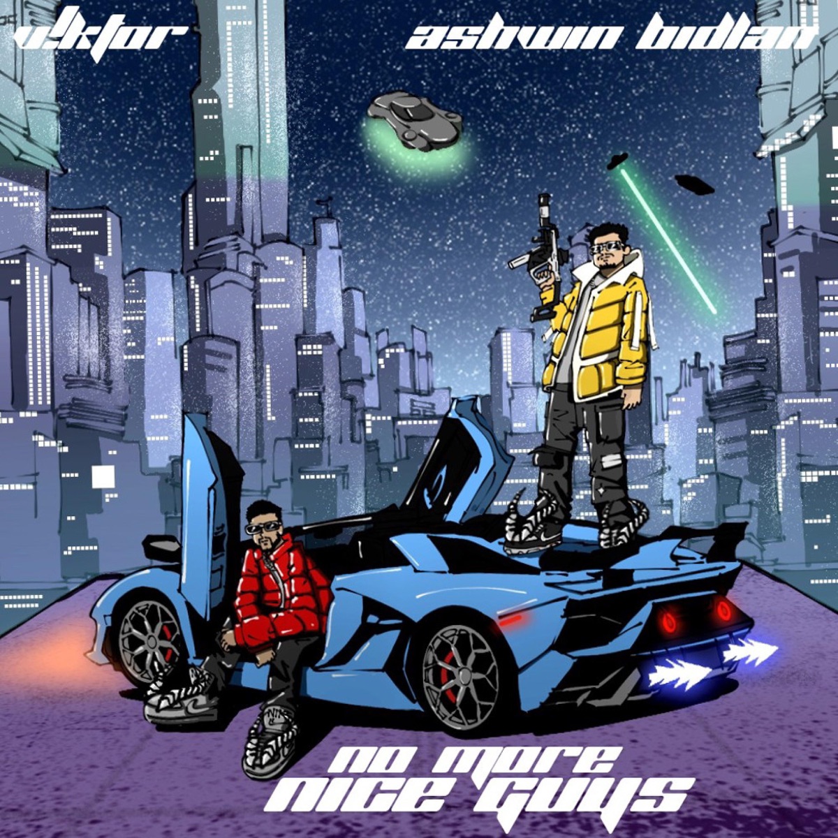 No More Nice Guys - EP by V!KTOR, Ashwin Bidlan & Dheeru Khola album cover