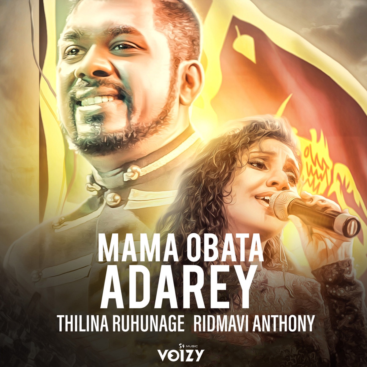 Mama Obata Adarey - Single by Thilina Ruhunage & Ridmavi Anthony album cover
