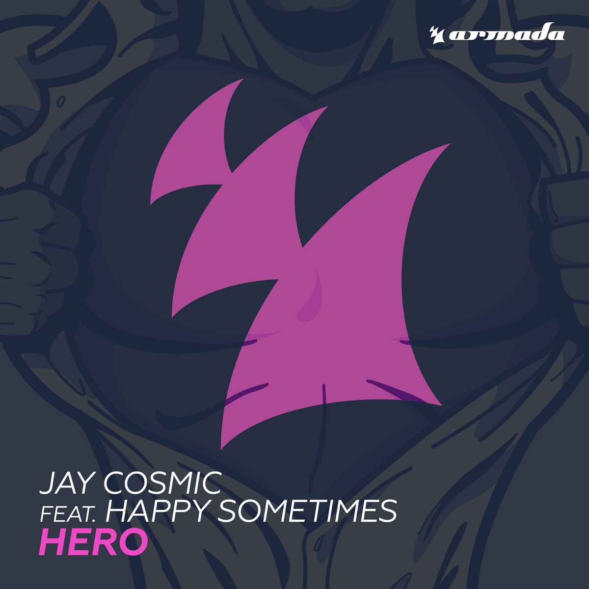 Hero (feat. Happy Sometimes) - Single by Jay Cosmic album cover