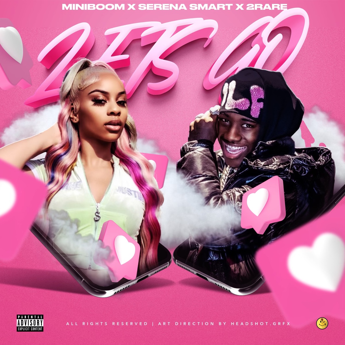 Lets Go - Single by Mini Boom, 2Rare & Serena Smart album cover
