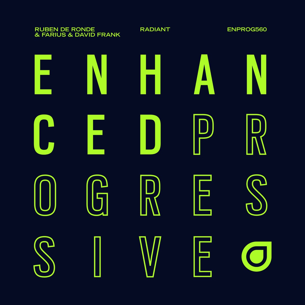 Radiant - Single by Ruben de Ronde, Farius & David Frank album cover