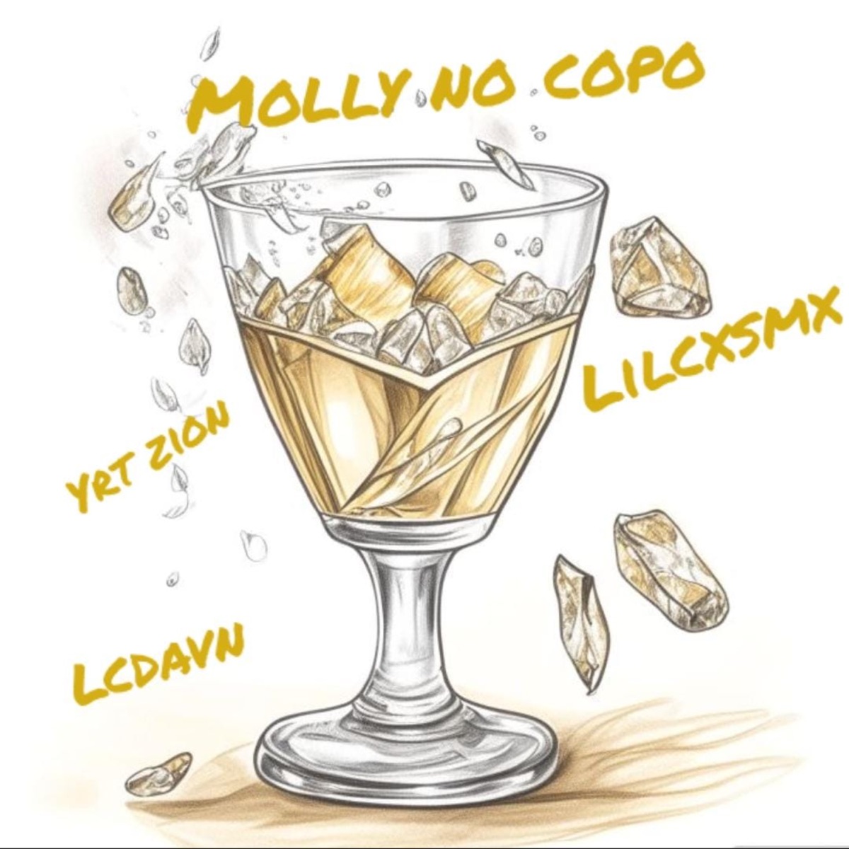 Molly no Copo - Single by lcdavn, Lil Cxsmx & Yrt Zion album cover