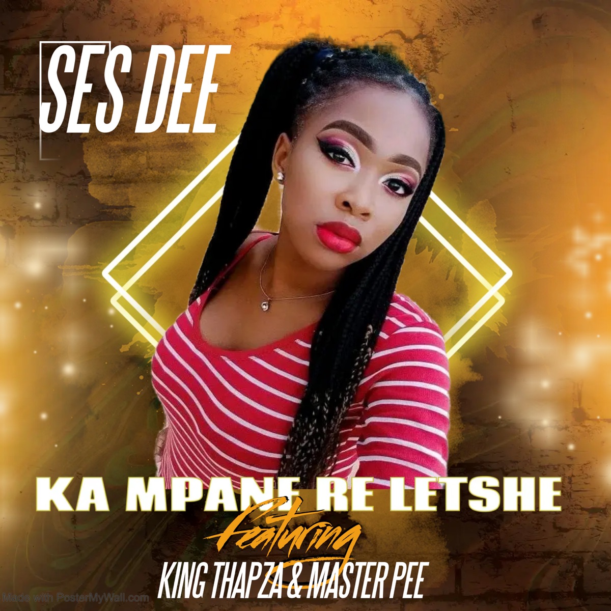 Kampane re Letshe - Single by King Thapza, Ses Dee & Master Pee album cover
