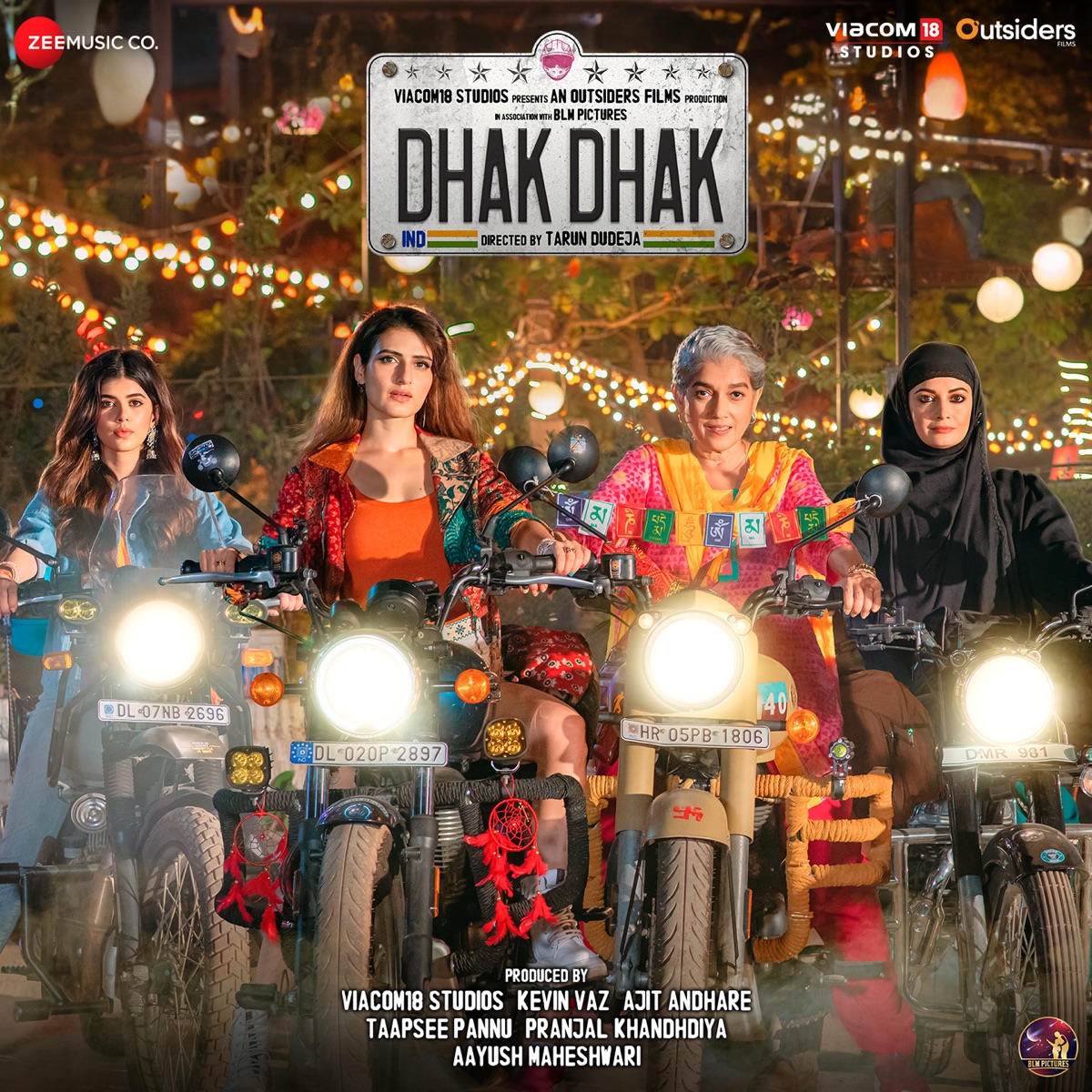 Dhak Dhak (Original Motion Picture Soundtrack) by Jasmine Sandlas, Rishi Dutta, Osho Jain, Mohan Kannan, Anurag Saikia & Raghav & Arjun album cover