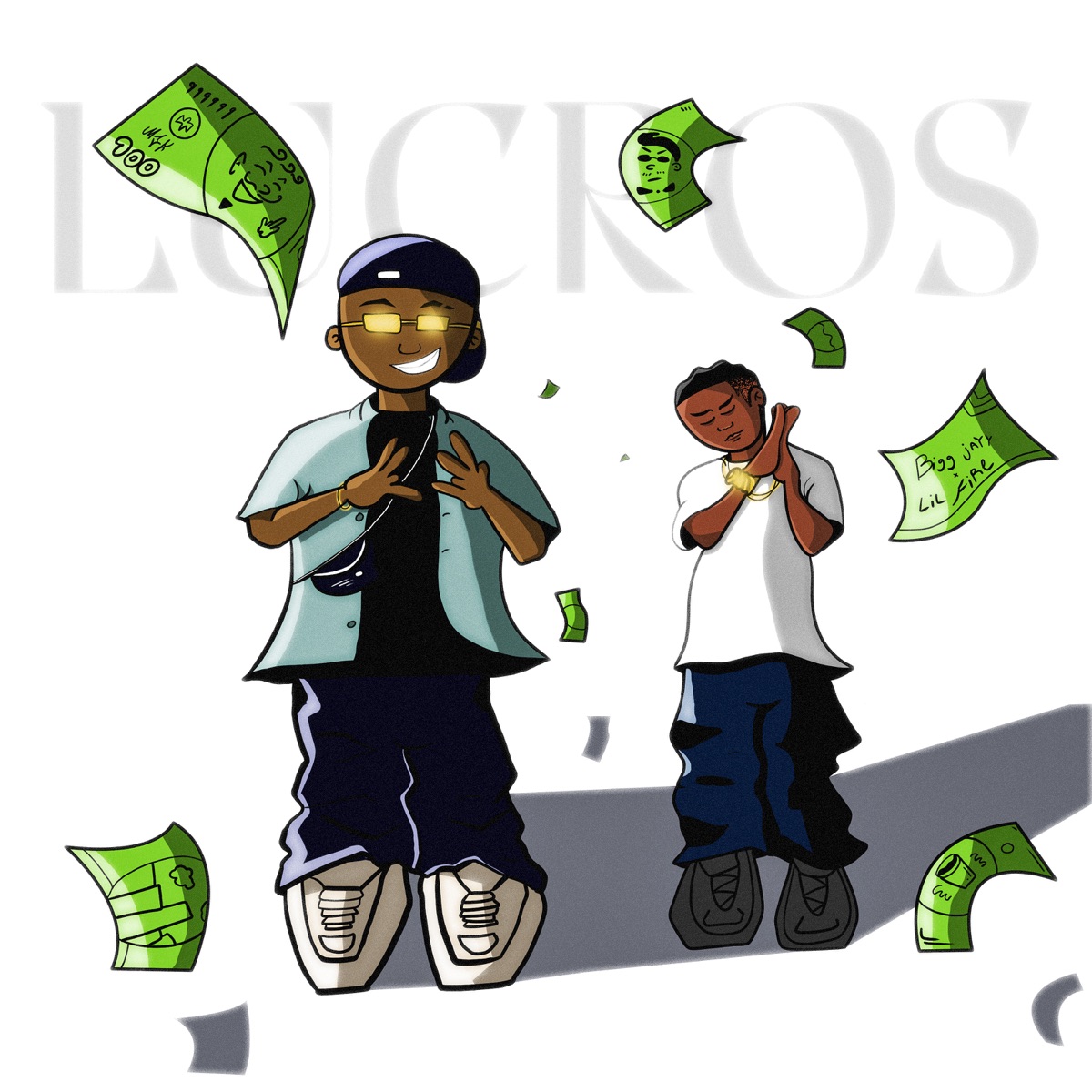 Lucros (feat. Lil Fire 666) - Single by Bigg Jayy album cover