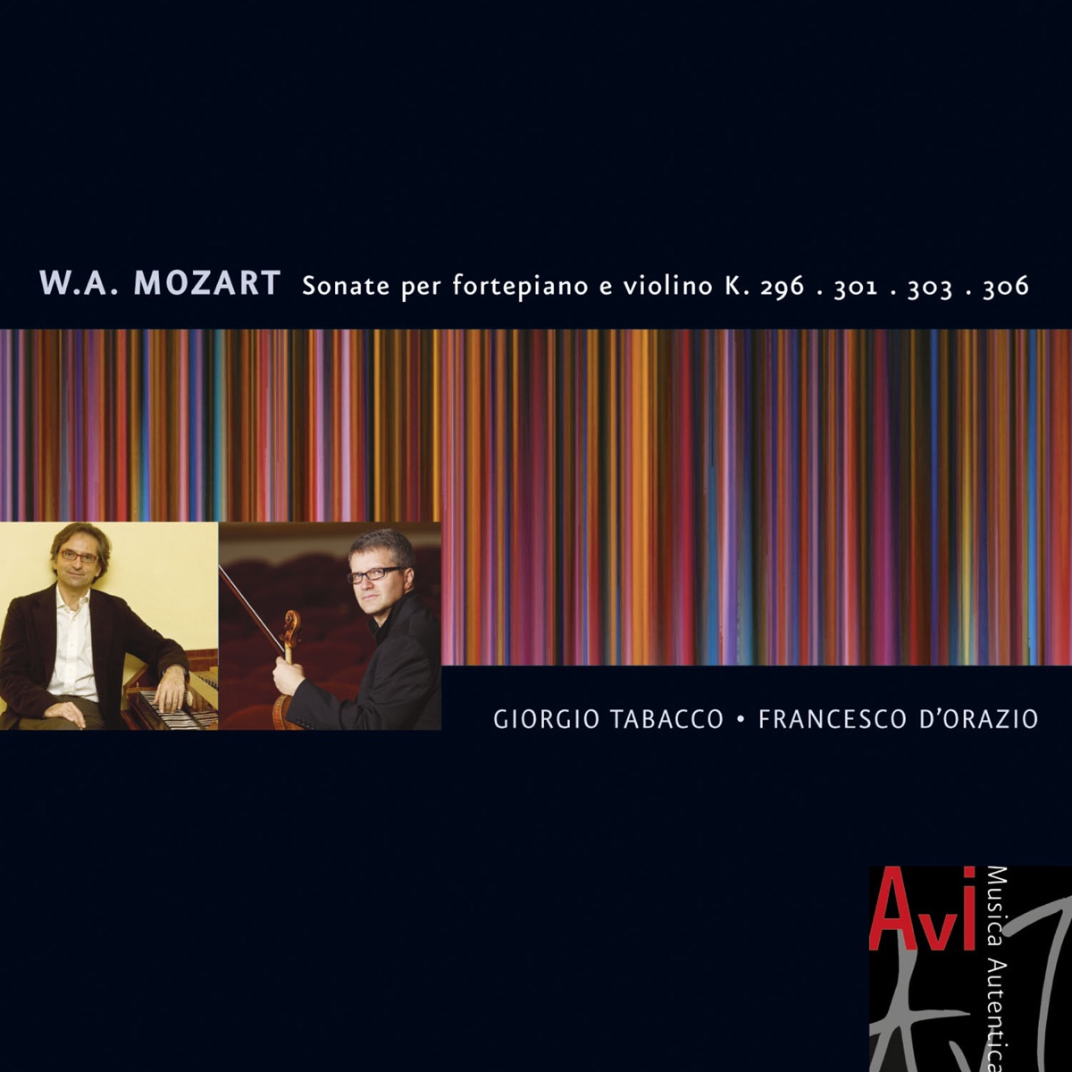 Mozart: Sonate Per Pianoforte E Violino K. 296, K. 301, K. 303, K. 306 by Giorgio Tabacco & Francesco D'Orazio album cover