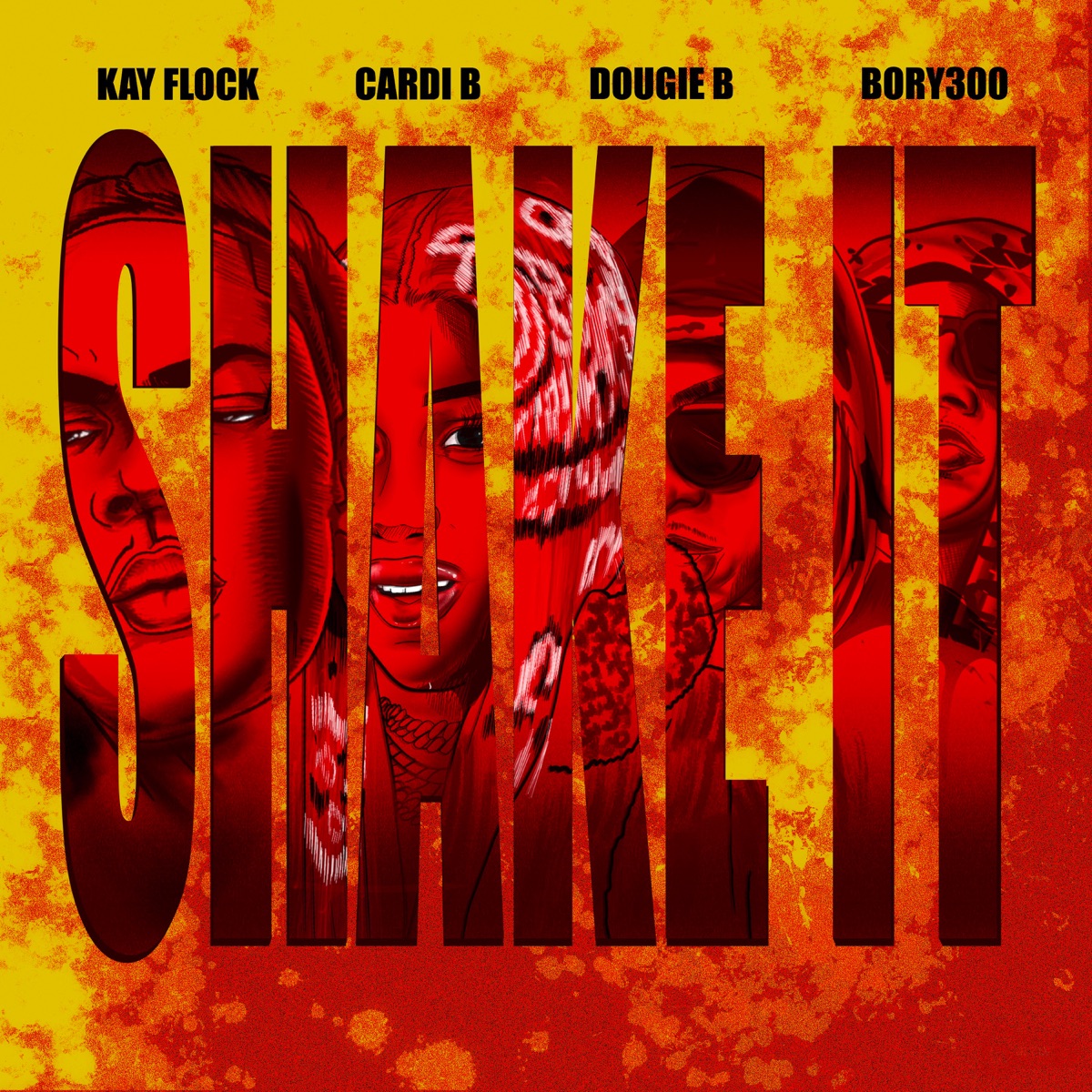 Shake It (feat. Bory300) - Single by Kay Flock, Cardi B & Dougie B album cover