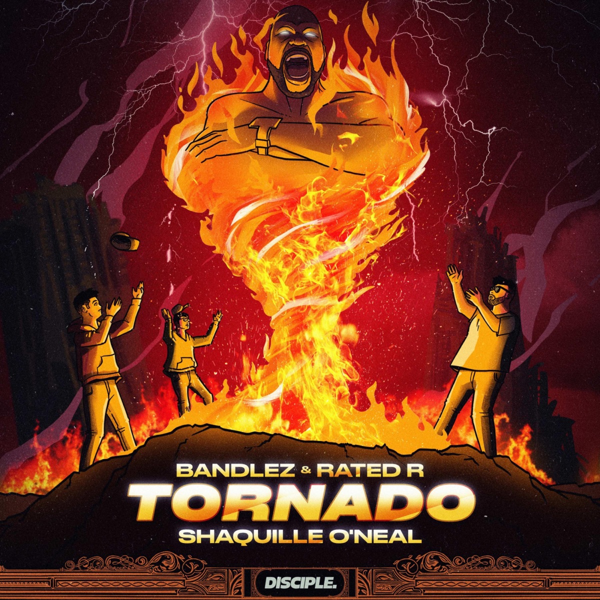 Tornado - Single by Bandlez, Rated R & Shaquille O'Neal album cover