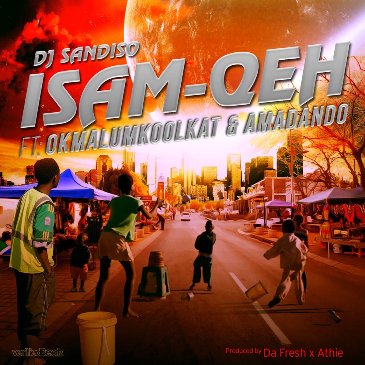 Isam-Qeh (feat. Okmalumkoolkat & Amadando) - Single by DJ Sandiso album cover