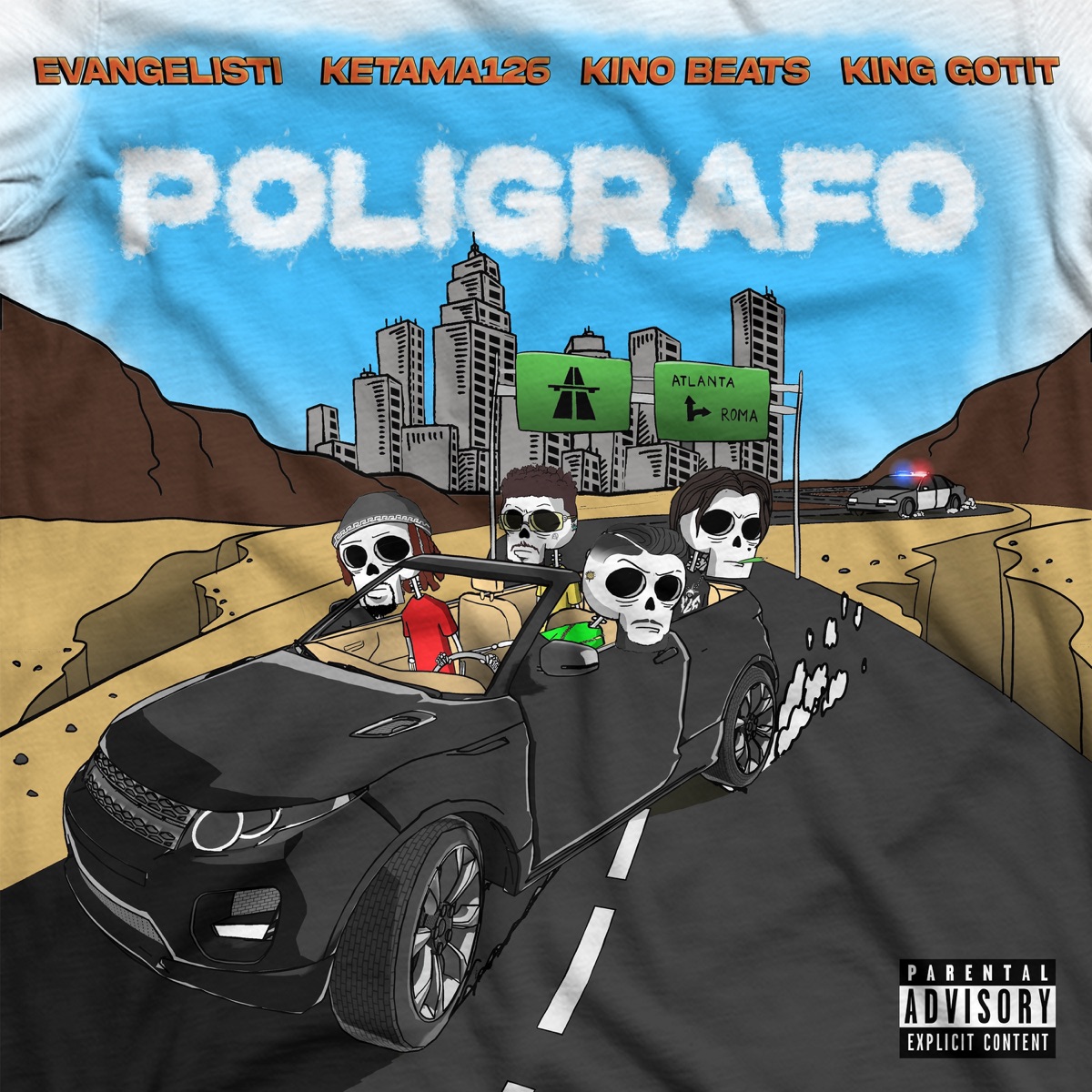 Poligrafo (feat. Ketama126 & King Gotit) - Single by Evangelisti & Kino Beats album cover