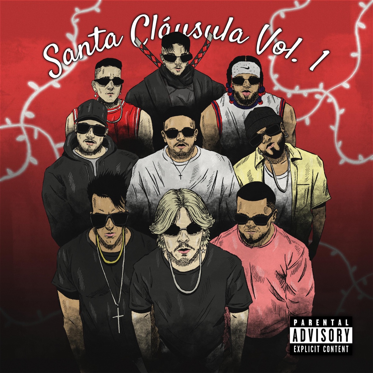 Santa Cláusula, Vol. 1 - Single by Cósmico 90's, Suarez Vzla, Heberth Veliz, j math, JR El NeNe, Sir Inaki, Tysong, Baby La Amenaza & Pittersongs album cover