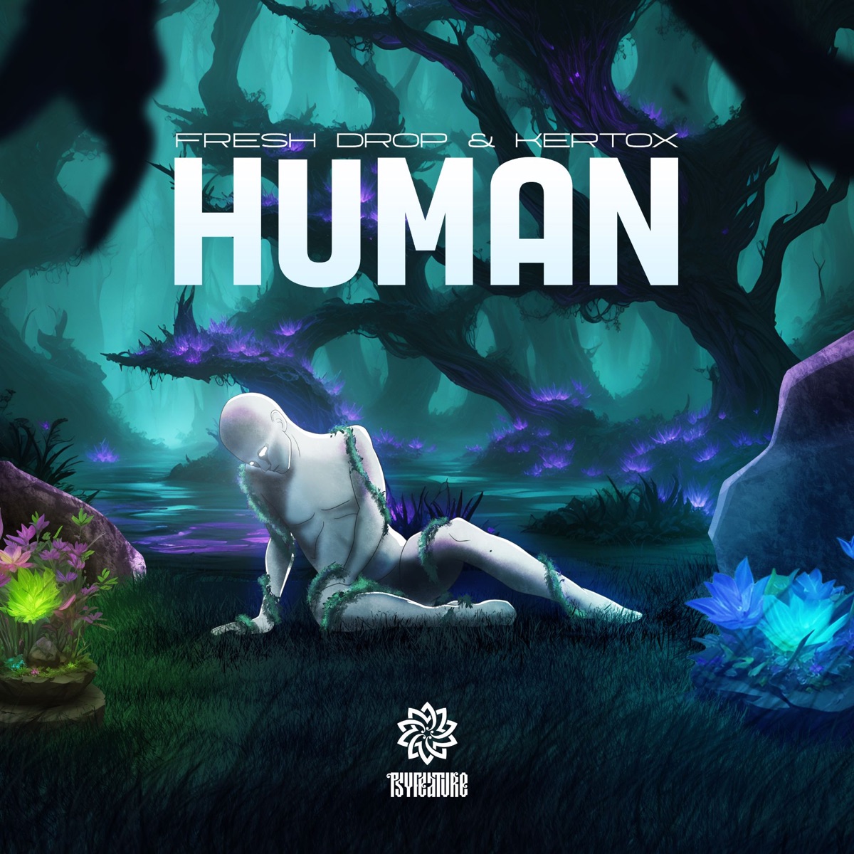 Human - Single by Fresh Drop & Kertox album cover