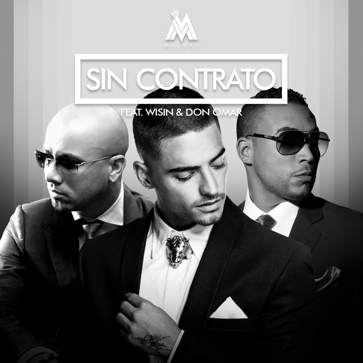 Sin Contrato (Remix) [feat. Don Omar & Wisin] - Single by Maluma album cover