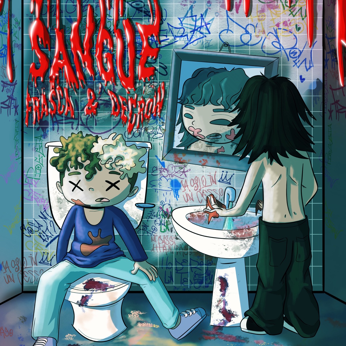 SANGUE! (feat. Decrow) - Single by Frasca album cover