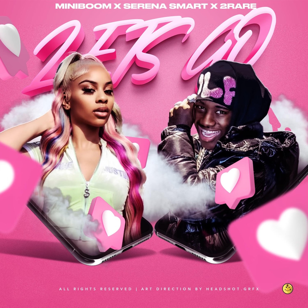 Lets Go - Single by Mini Boom, 2Rare & Serena Smart album cover