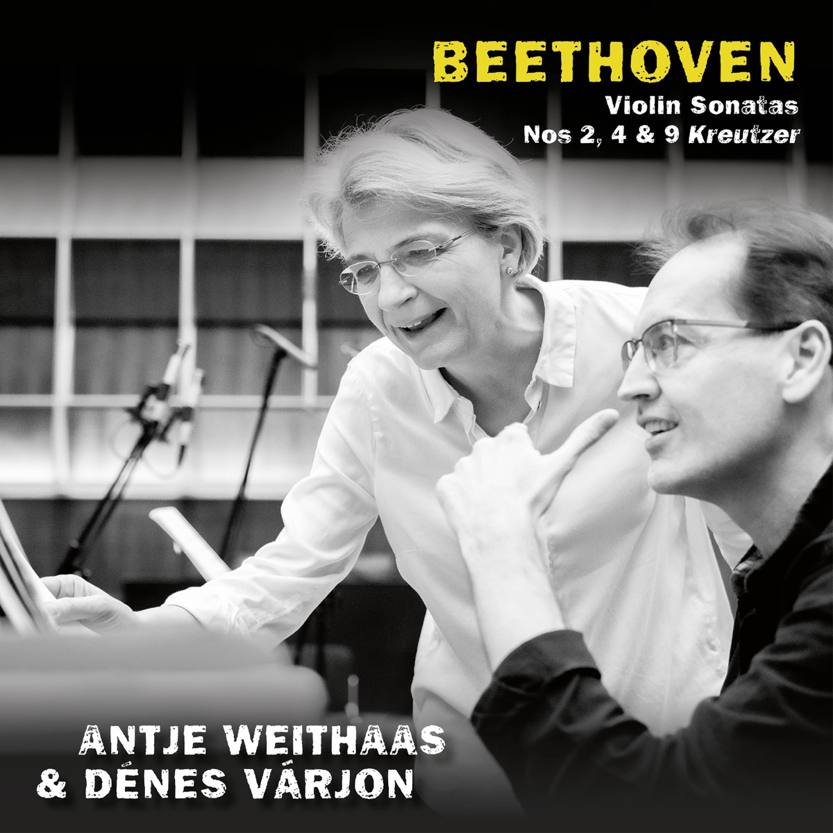 Beethoven: Violin Sonatas Nos. 2, 4 & 9 "Kreutzer" by Antje Weithaas & Dénes Várjon album cover