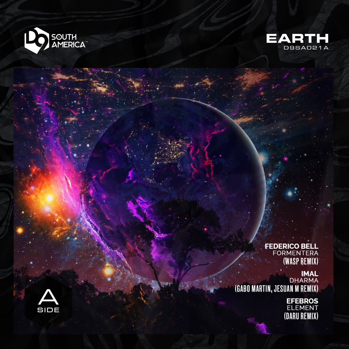 Earth a Side - Single by Gabo Martin, Daru_SA & wasP album cover