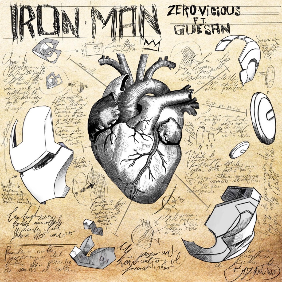 Iron Man (feat. Guesan) - Single by Zero Vicious album cover