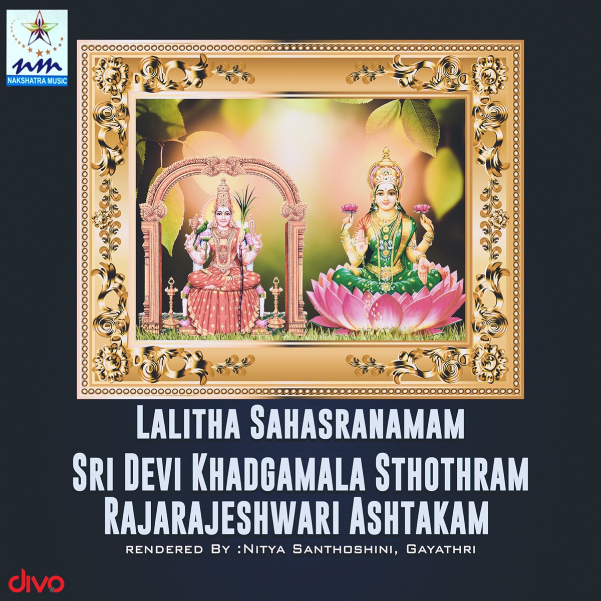 Lalitha Sahasranamam Sri Devi Khadgamala Sthothram Rajarajeshwari Ashtakam by Nitya Santhoshini & Gayathri album cover