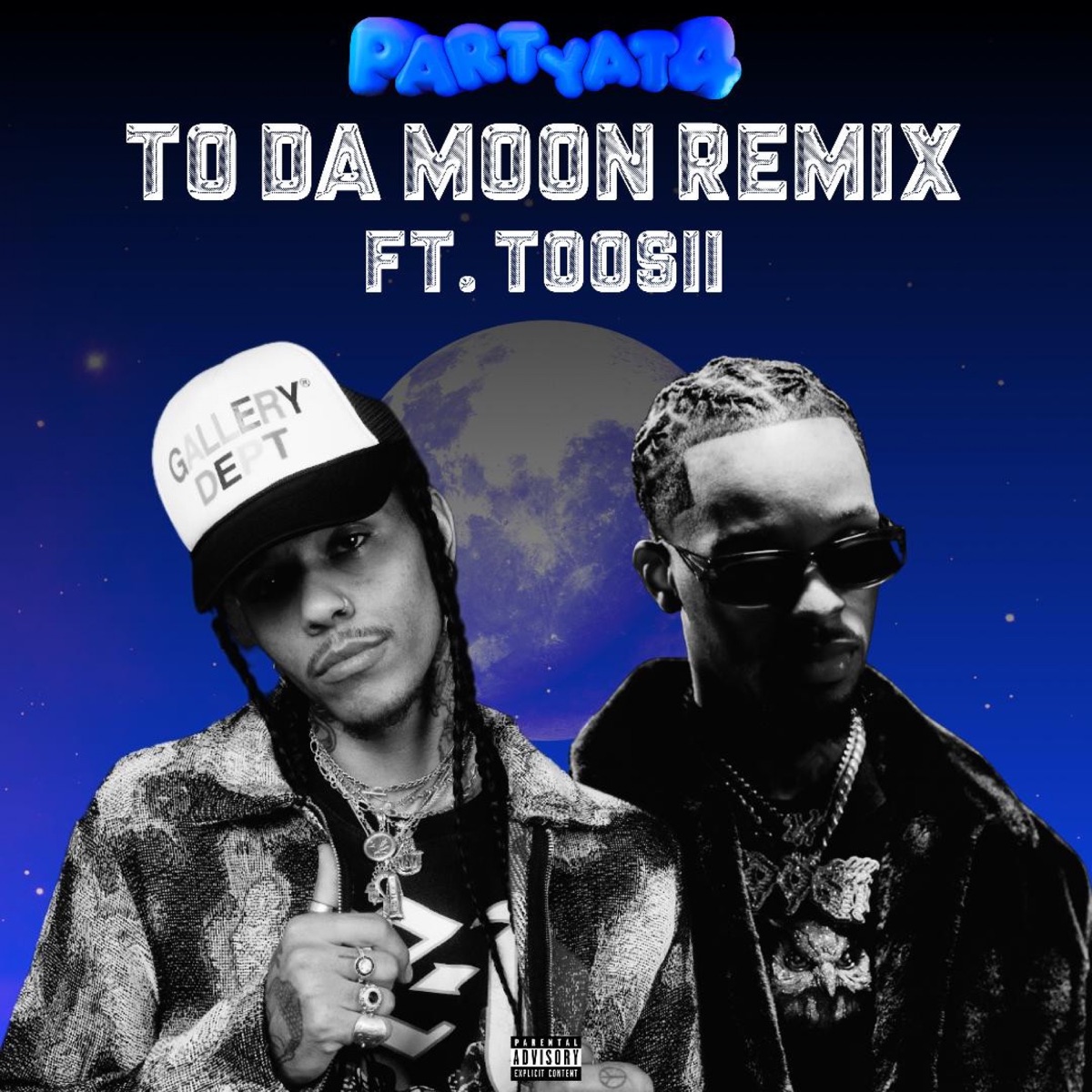 To Da Moon (feat. Toosii) [Remix] - Single by Partyat4 album cover