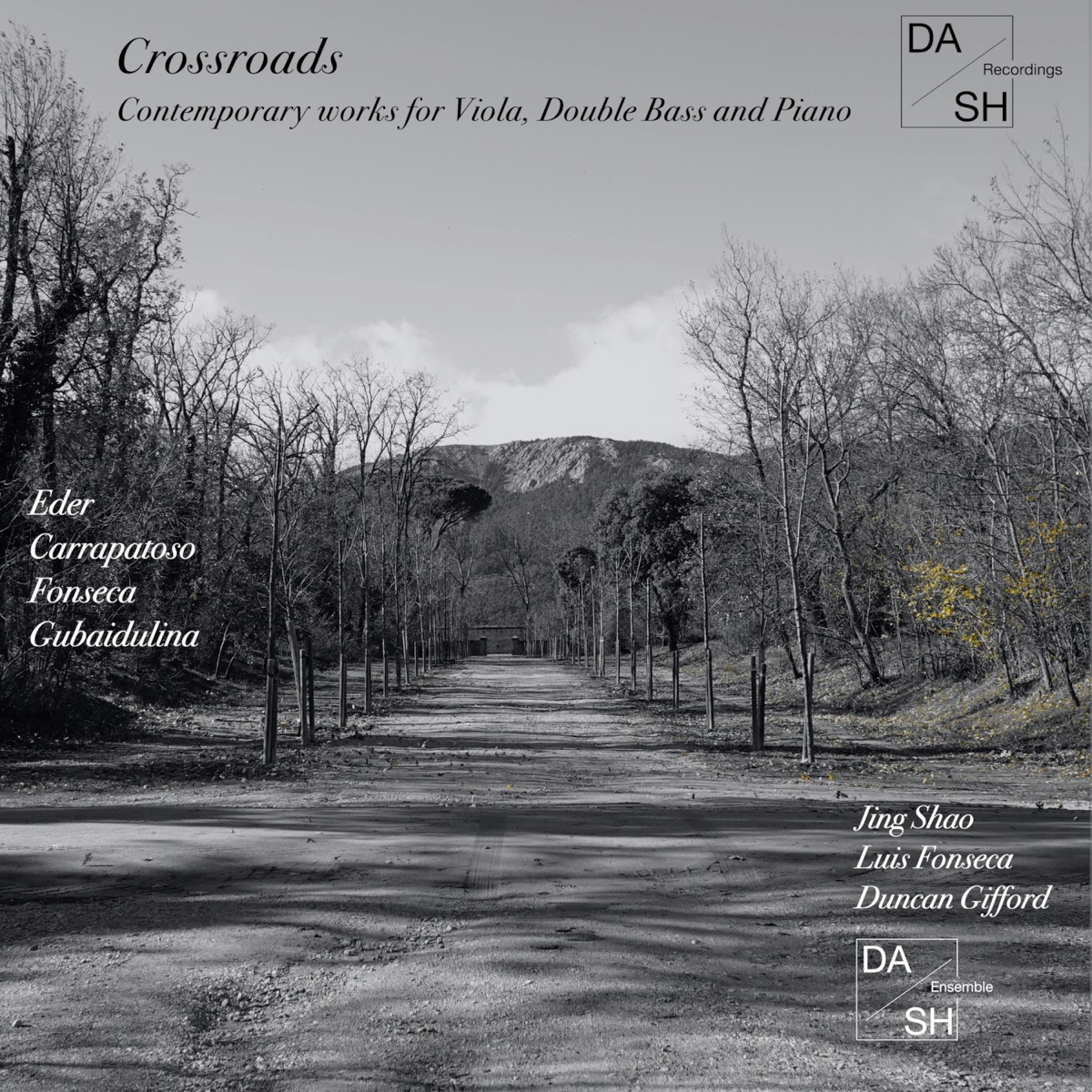 Crossroads - Contemporary Works for Viola, Double Bass and Piano by Da_sh ensemble, Jing Shao, Luis Fonseca & Duncan Gifford album cover