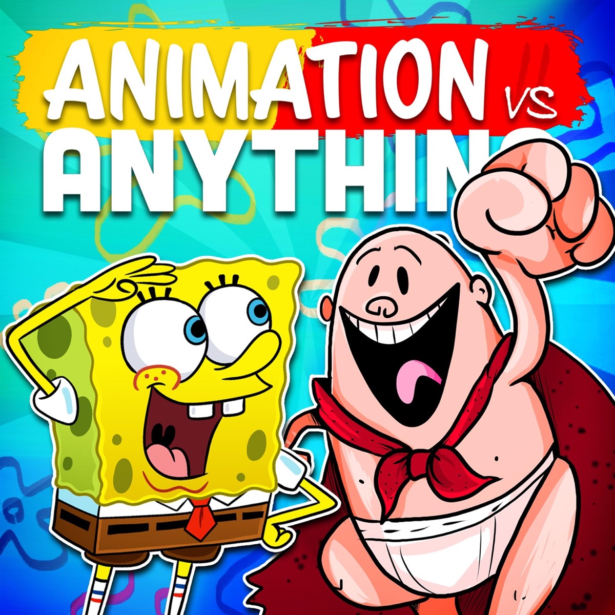 SpongeBob SquarePants vs Captain Underpants (feat. Luke Reardon) - Single by Eddiefrb album cover