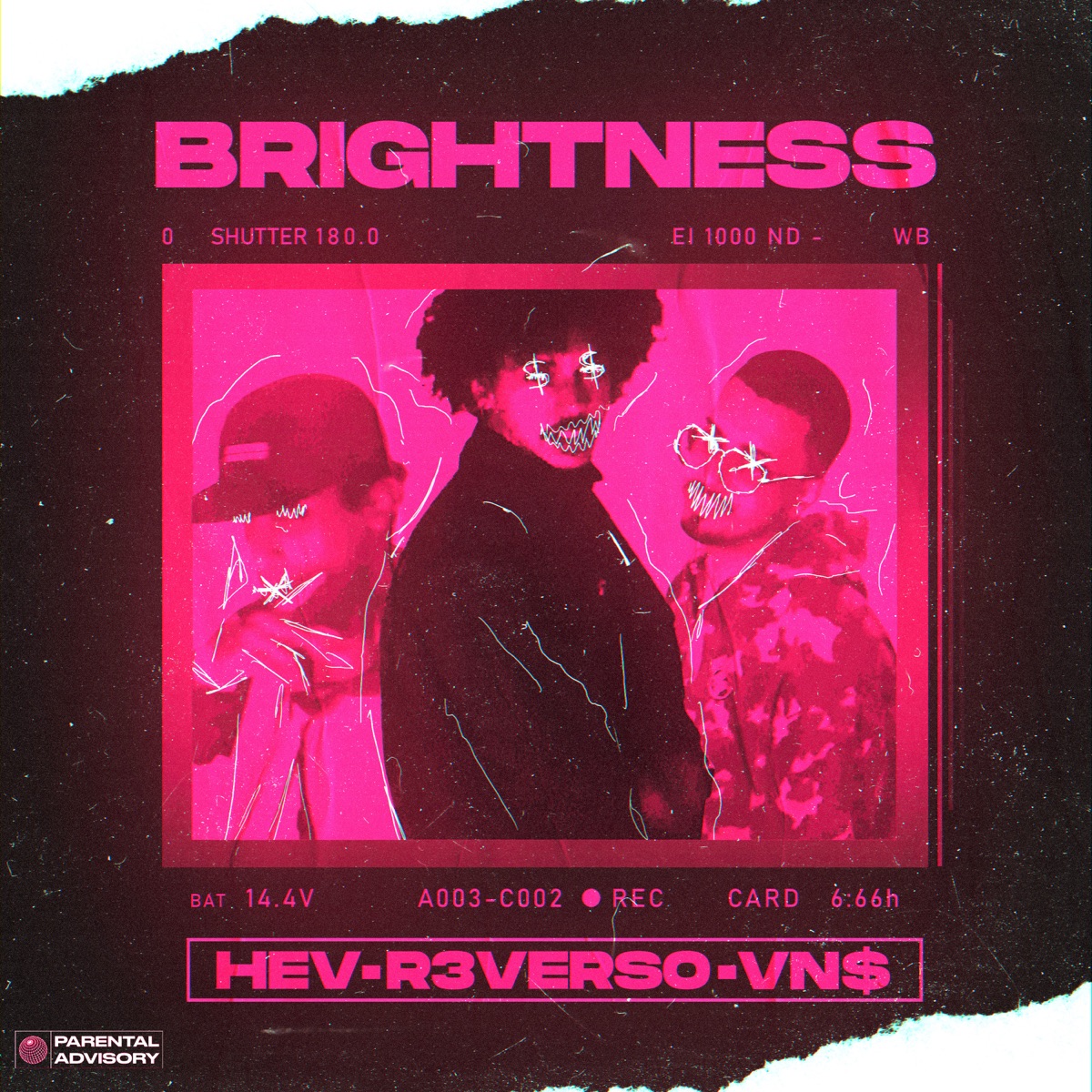Brightness - Single by Hev., R3VERSO & VN$ album cover