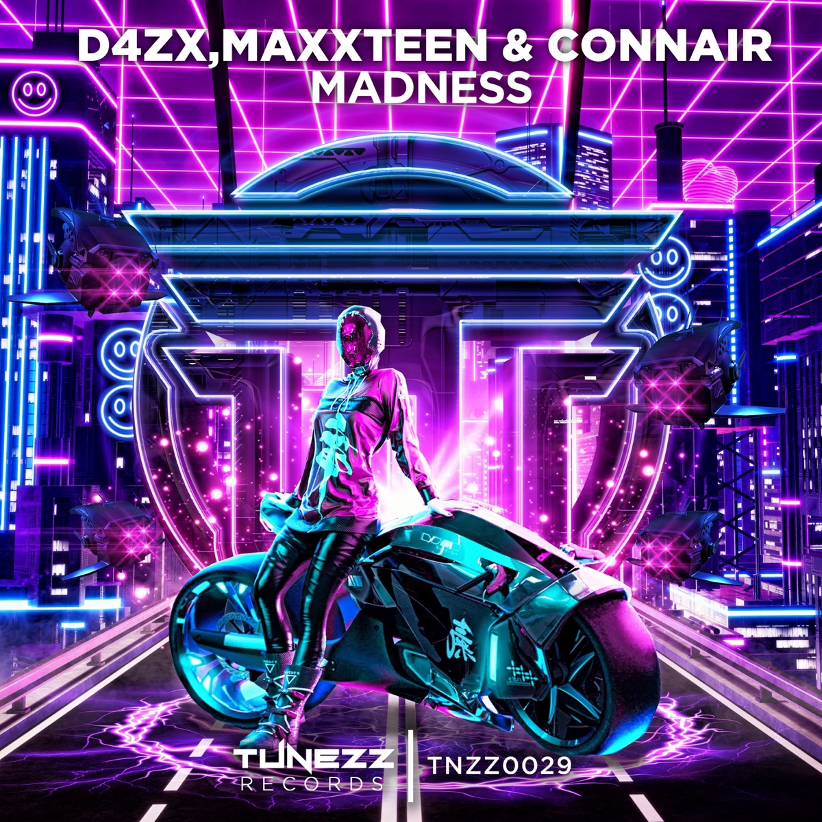 Madness - Single by D4ZX, Connair & Maxxteen album cover
